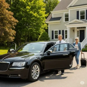 Picking passenger up at home Royal Airport Service
